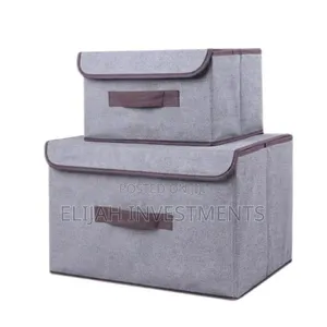 2pcs Foldable Fabric Storage Boxes