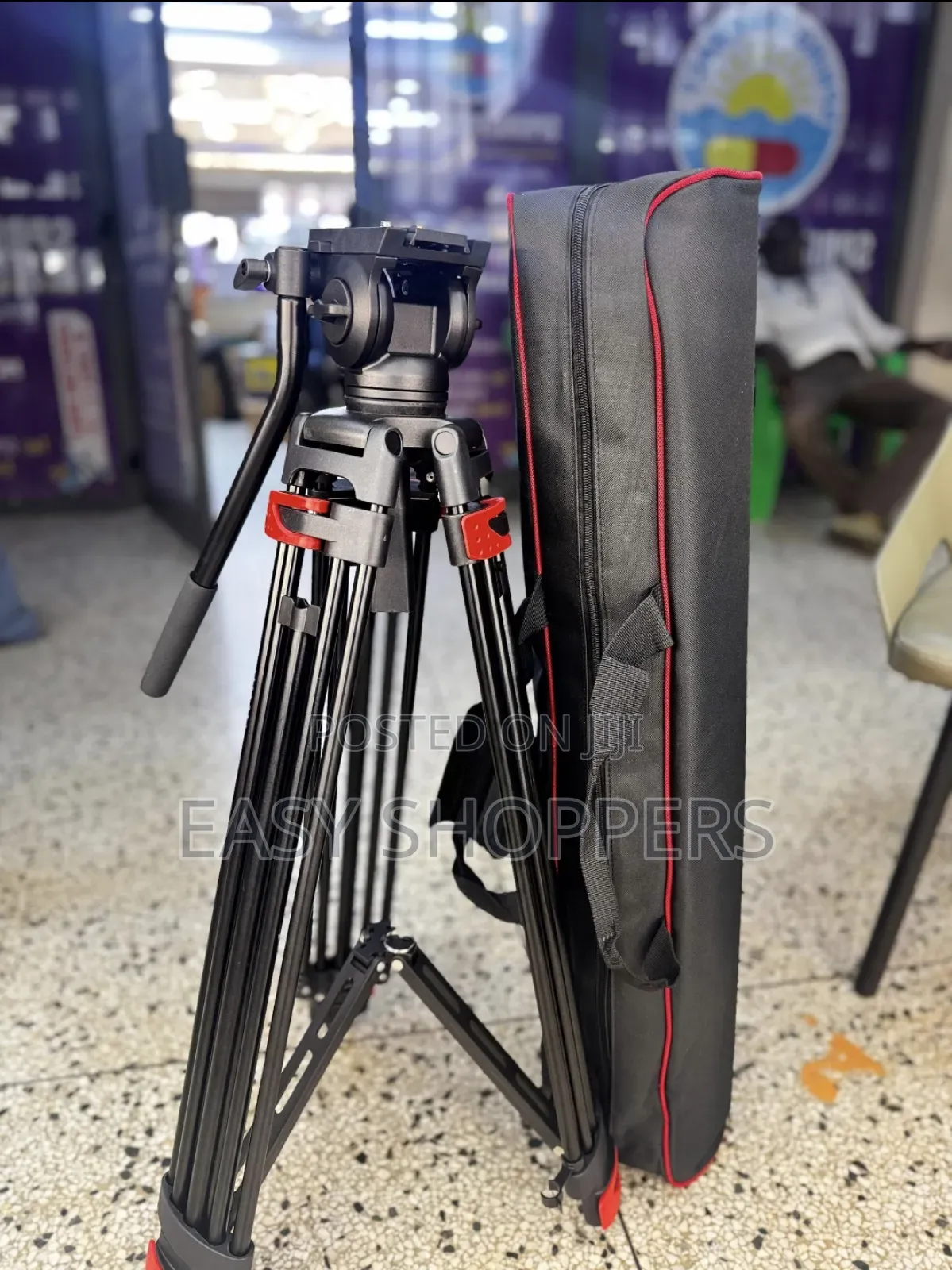 Heavy-Duty Video Camera Tripod Stable Camera Support