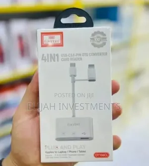 Earldom 4in1 Usb-C 8-Pin Otg Converter Card Reader