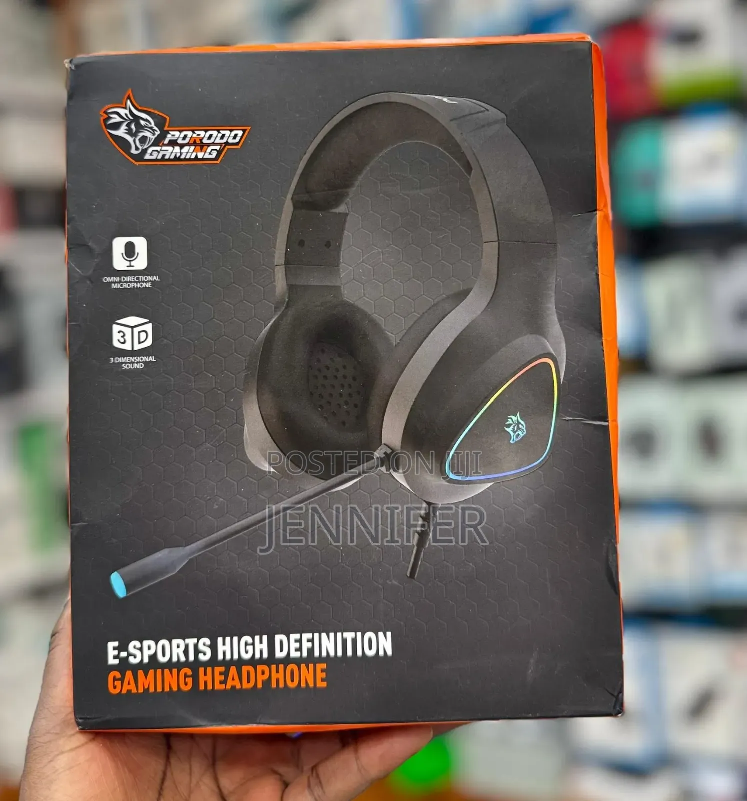 Porodo High Definition RGB Gaming Headphones.