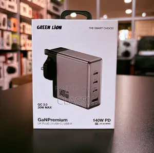Green Lion Gan Premium Wall Charger – 140w