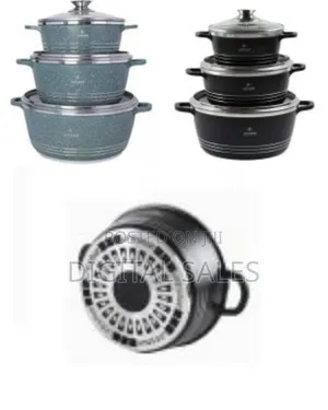 Life Smile 3 Pieces of Non Stick Serving Saucepans Cookware