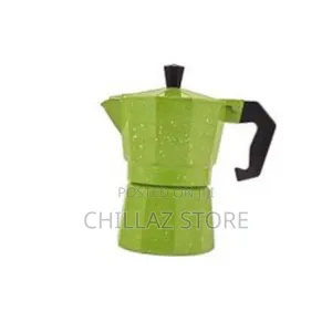 Green Moka Coffee Pot.