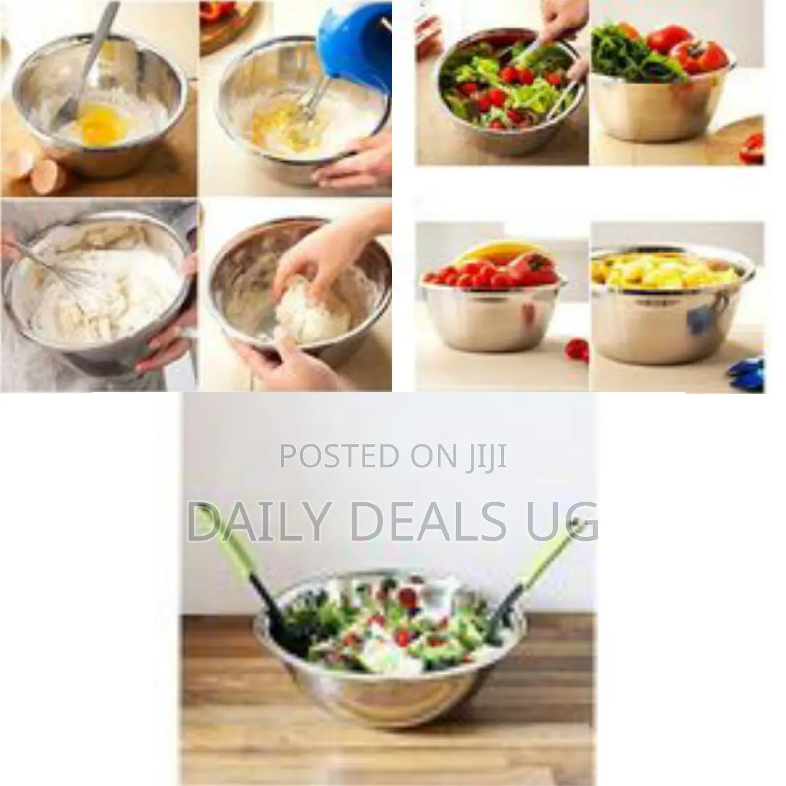 28cm Stainless Steel Mixing Bowl, Salad Dish, Silver