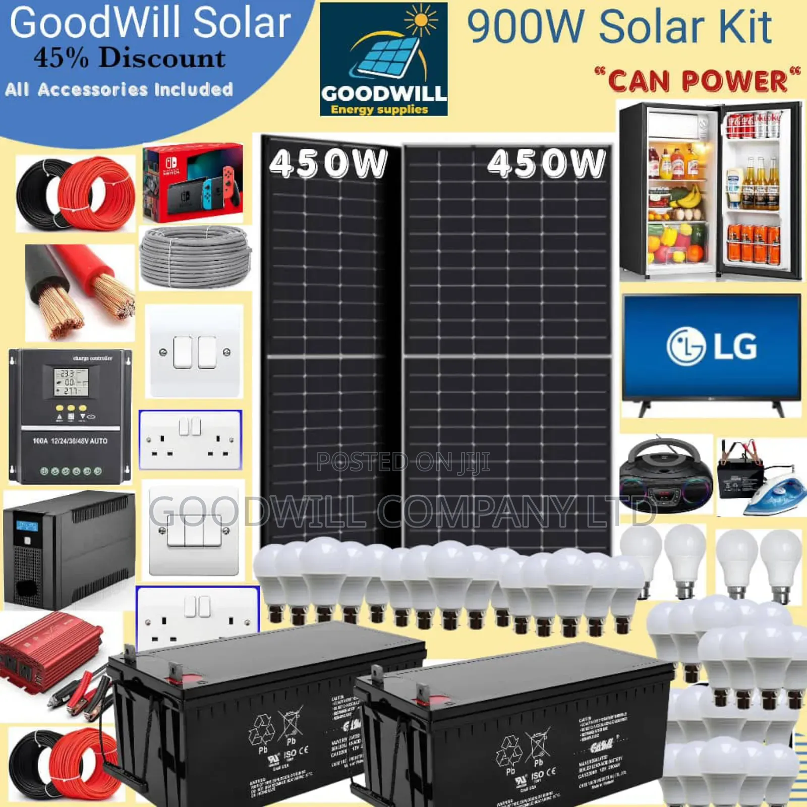 900w Goodwill Solar System Full Kit