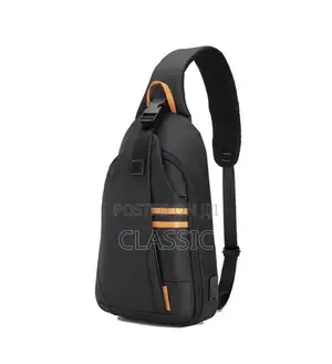 Porodo Gaming Water-Resistant Pu Sling Bag With Usb-C Port
