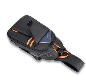 Porodo Gaming Water-Resistant Pu Sling Bag With Usb-C Port