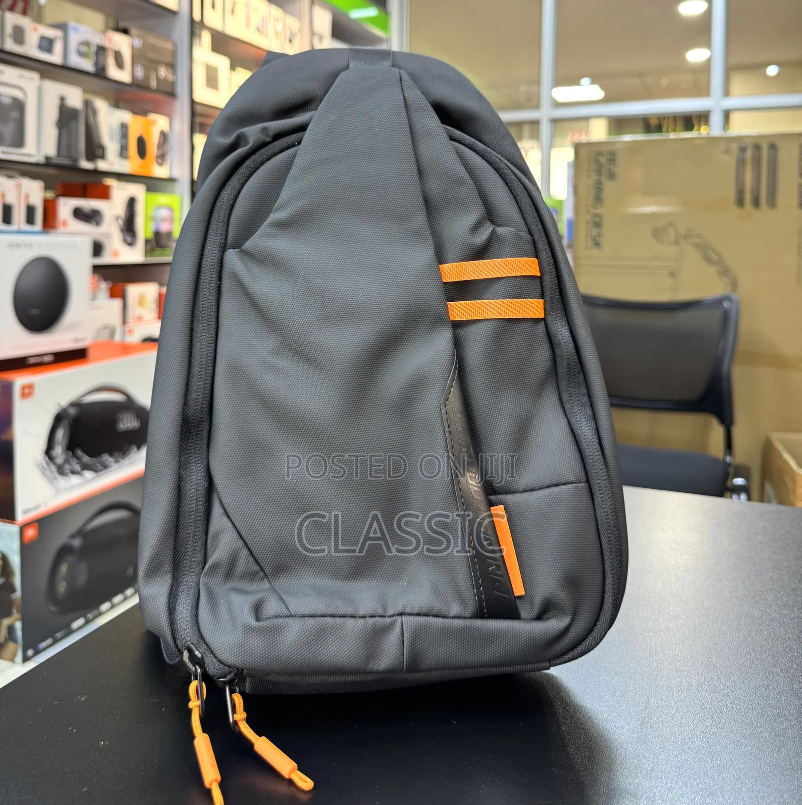 Porodo Gaming Water-Resistant Pu Sling Bag With Usb-C Port
