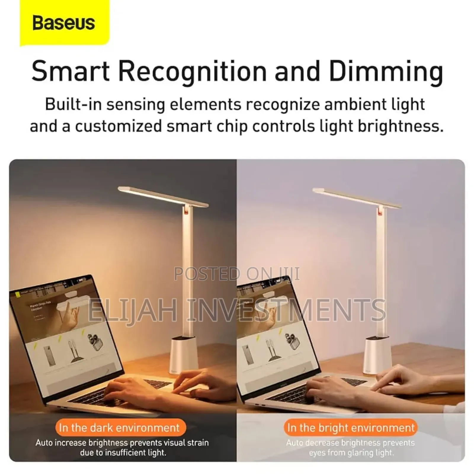 Baseus Led Desk Lamp Auto-Dimming Table Lamp