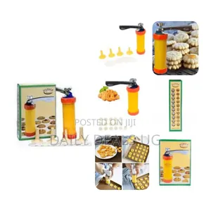 Cookie Biscuit Press Maker Pump With 10 Decorative Discs Cake Mold