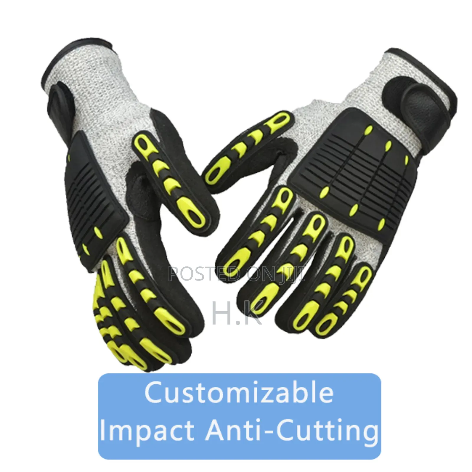 Industrial Nitrile Sandy Impact Work Safety Guantes Anti Impacto Cut5