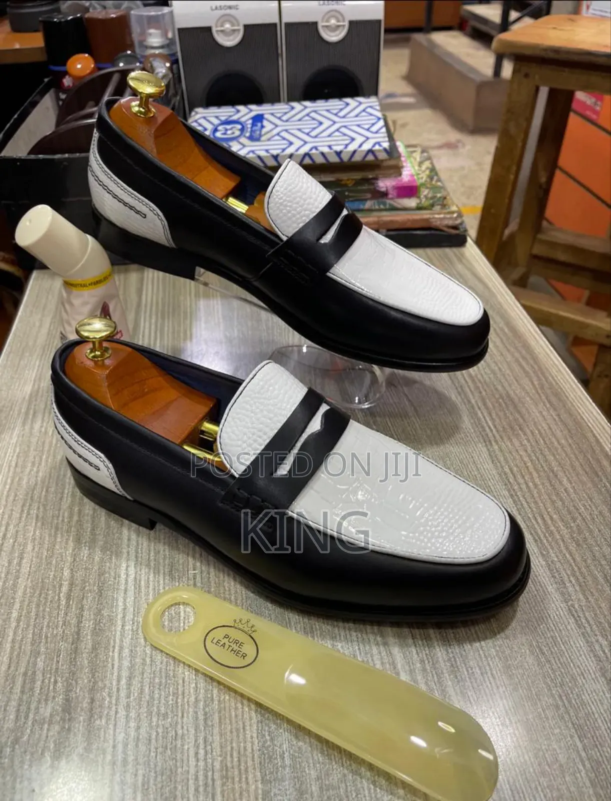 Bright Pure Leather Shoes