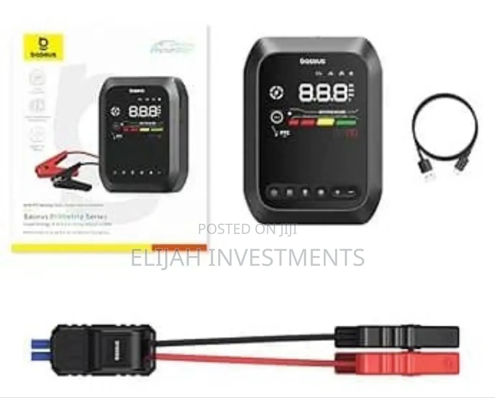 Baseus New 4-in-1 (12,000 Mah) Car Jump Starter