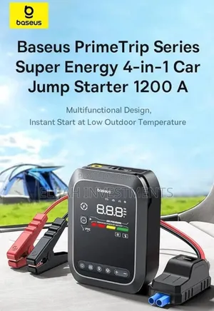 Baseus New 4-in-1 (12,000 Mah) Car Jump Starter