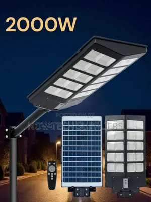 Super Bright 2000w Solar Led Street Light for Outdoor Security