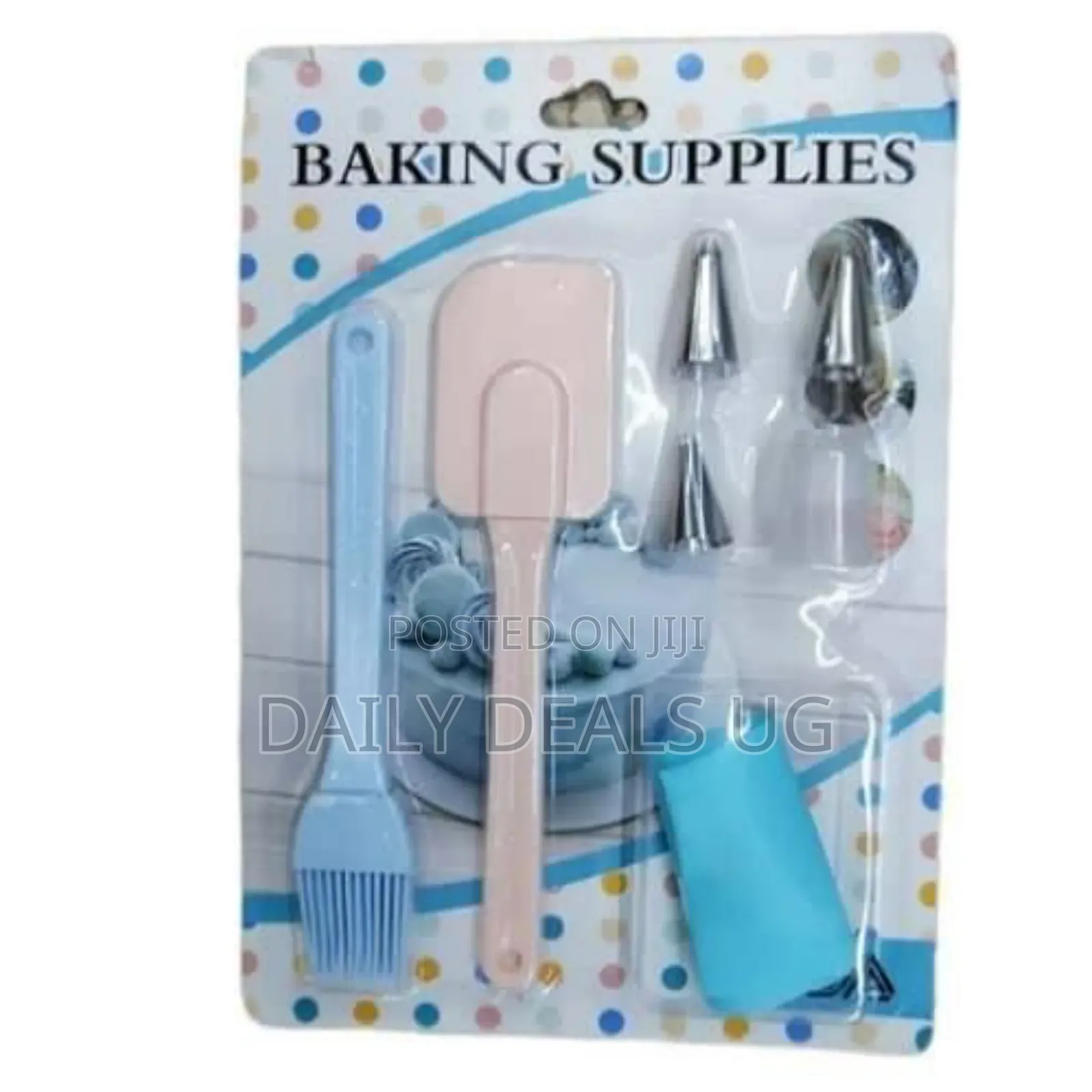 6 Piece Cake Decorating Silicone Spatula Oil Brush Frosting