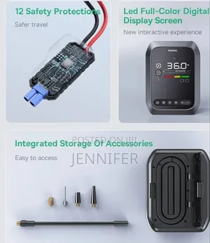 Baseus New 4-in-1 (12,000 Mah) Car Jump Starter + Air Inflator