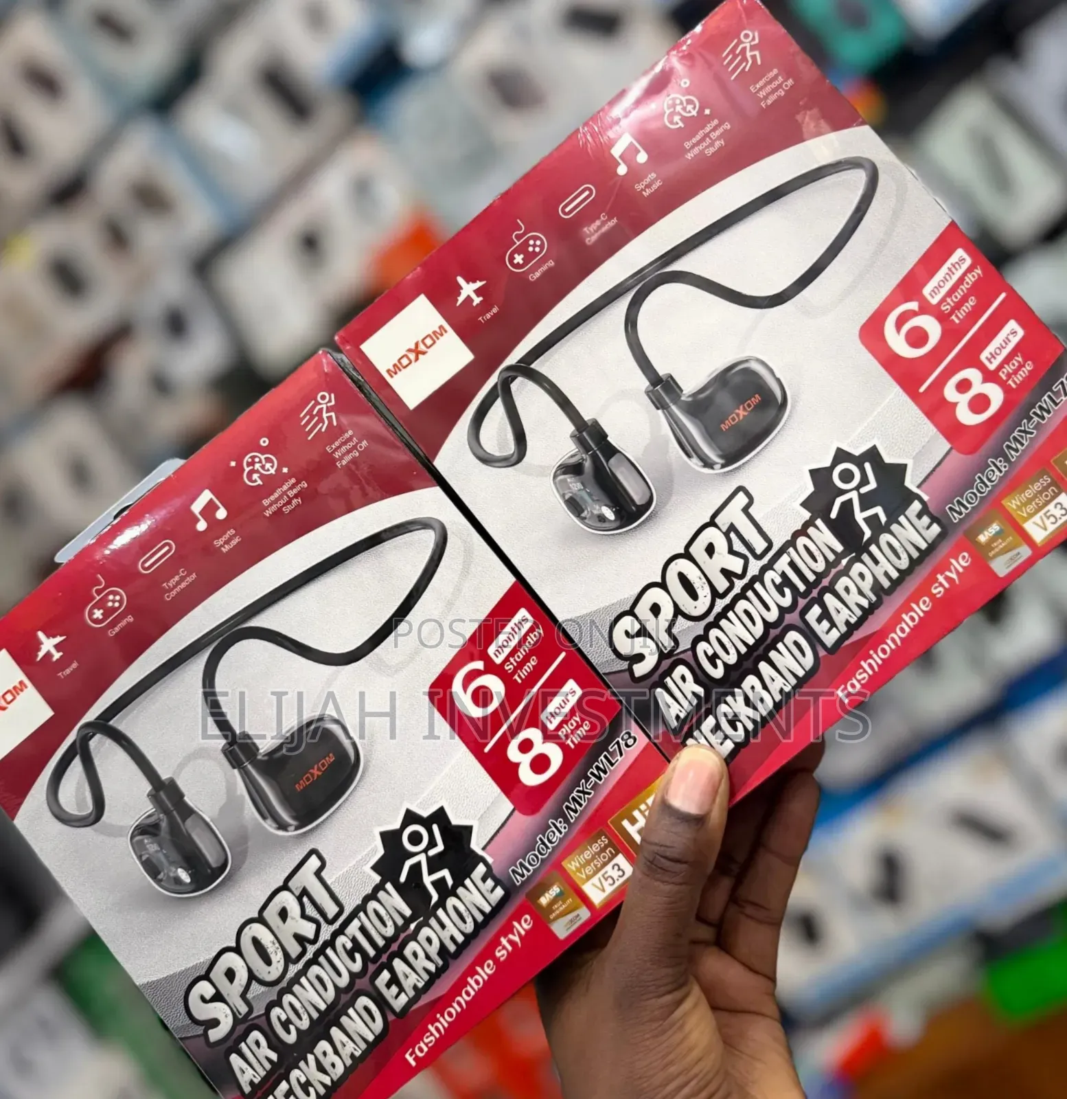 Moxom Sport Air Conduction Neckband Earphone