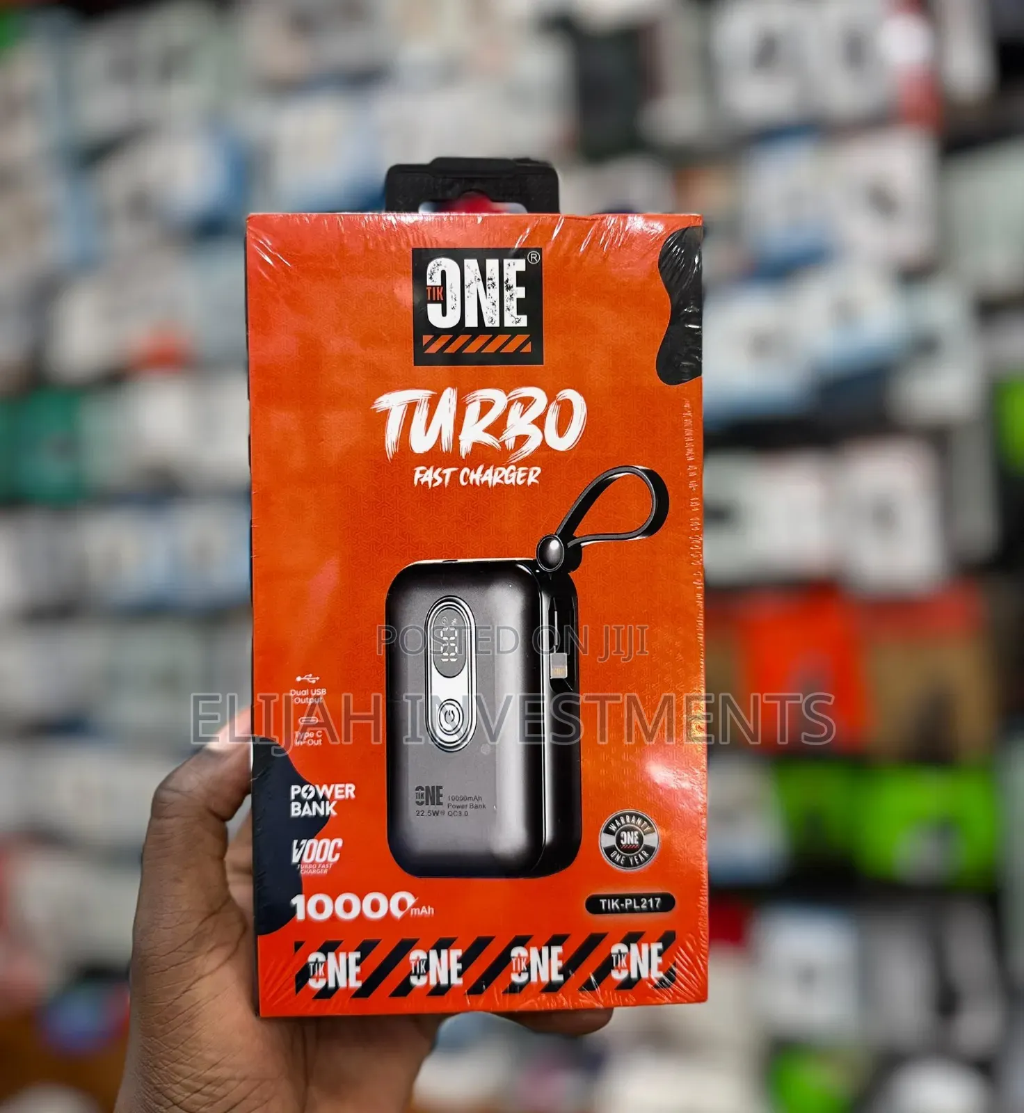 Tikone 10,000mah 22.5w Turbo Fast Charger Dual Usb Output