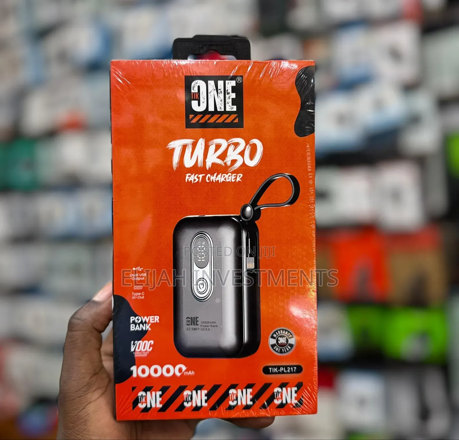 Tikone 10,000mah 22.5w Turbo Fast Charger Dual Usb Output