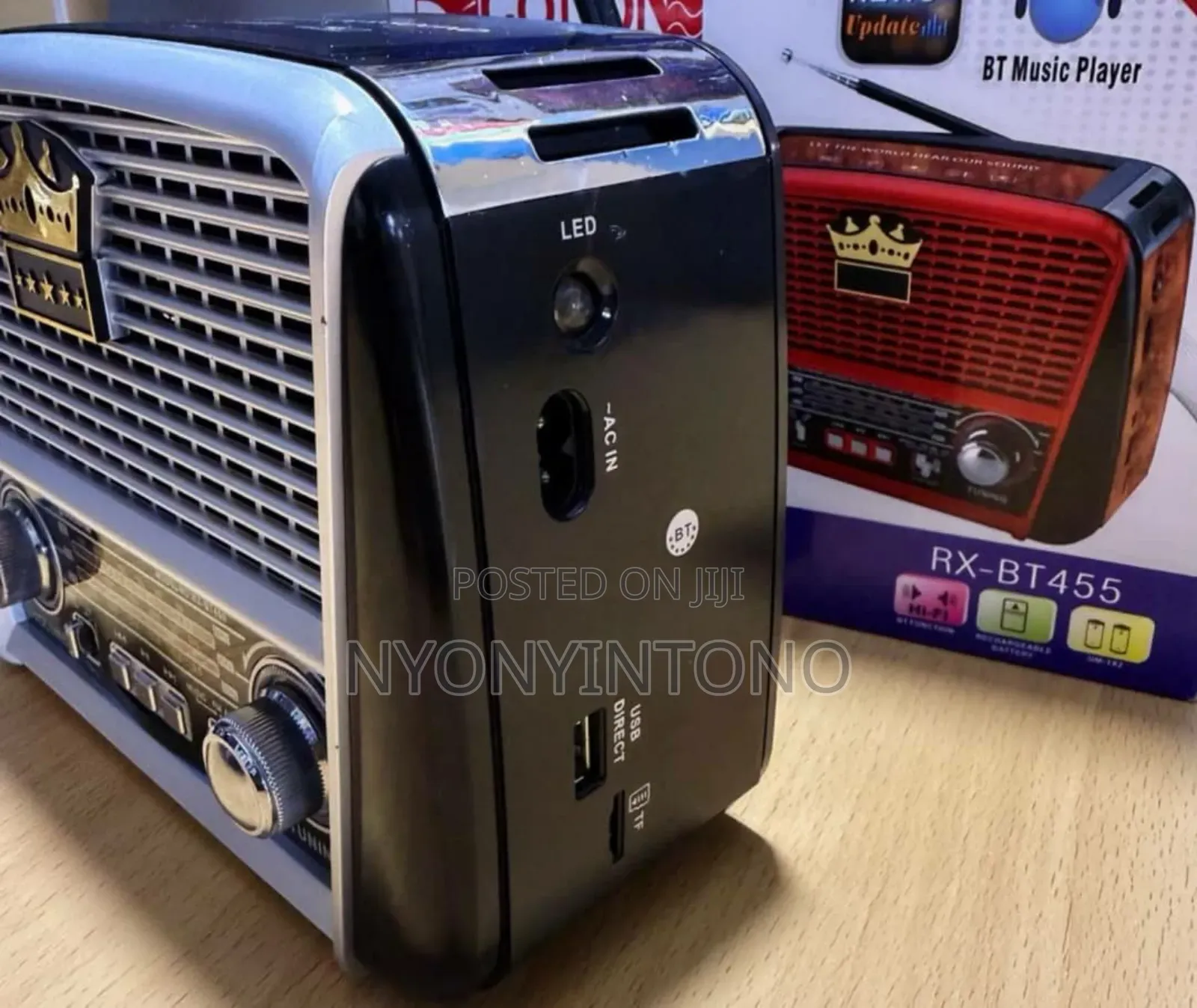 Colon Rechargeable Am/Fm/Sw Bluetooth Turner/Radio