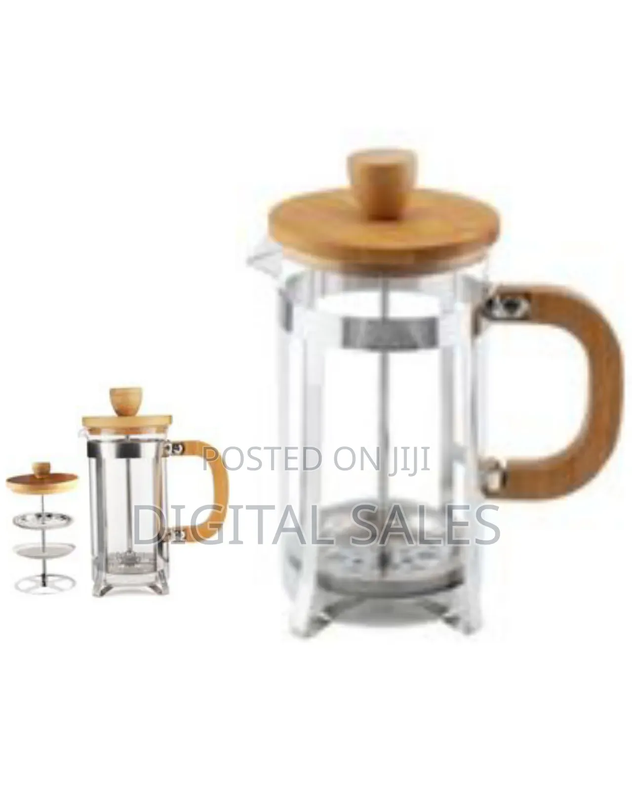 800ml Bamboo/Stainless Steel French Press Coffee Espresso