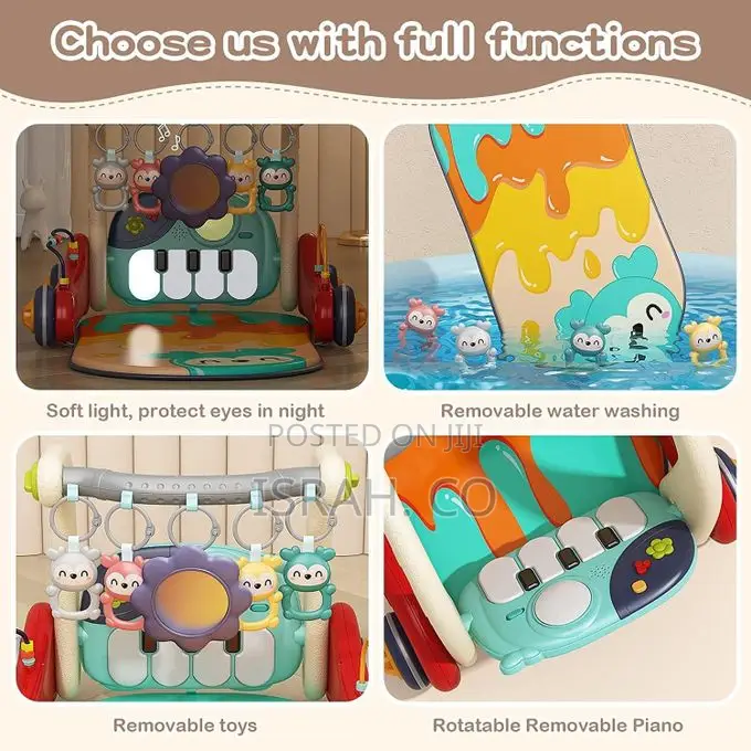 3 in 1 Baby Play Mat Gym for 0-3 Years Play Musical Piano