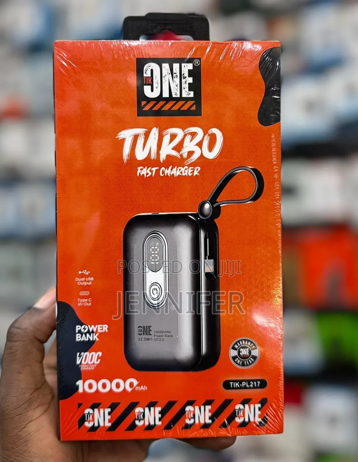 Tikone 10,000mah 22.5w Turbo Fast Charger Dual Usb Output