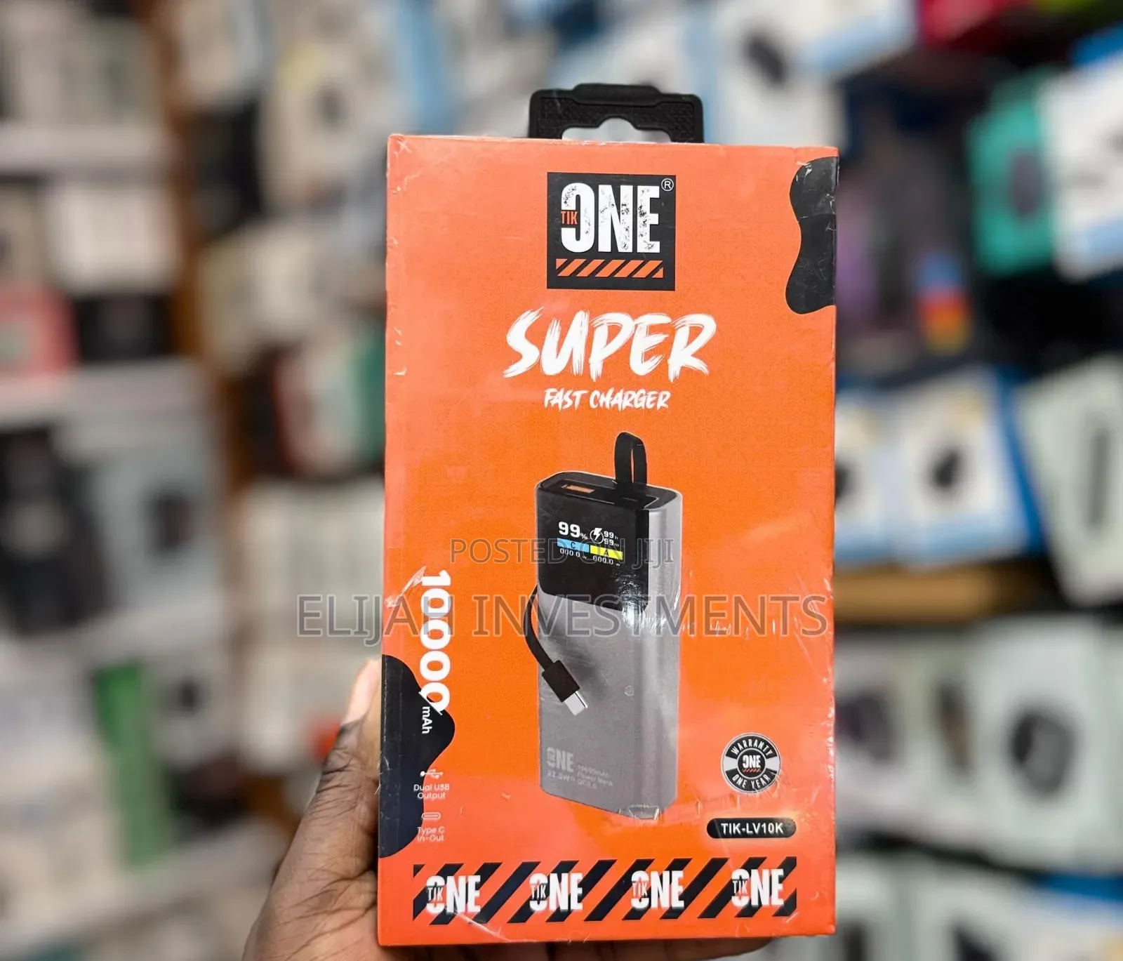 Tikone 10,000mah Dual Usb Output 22.5w