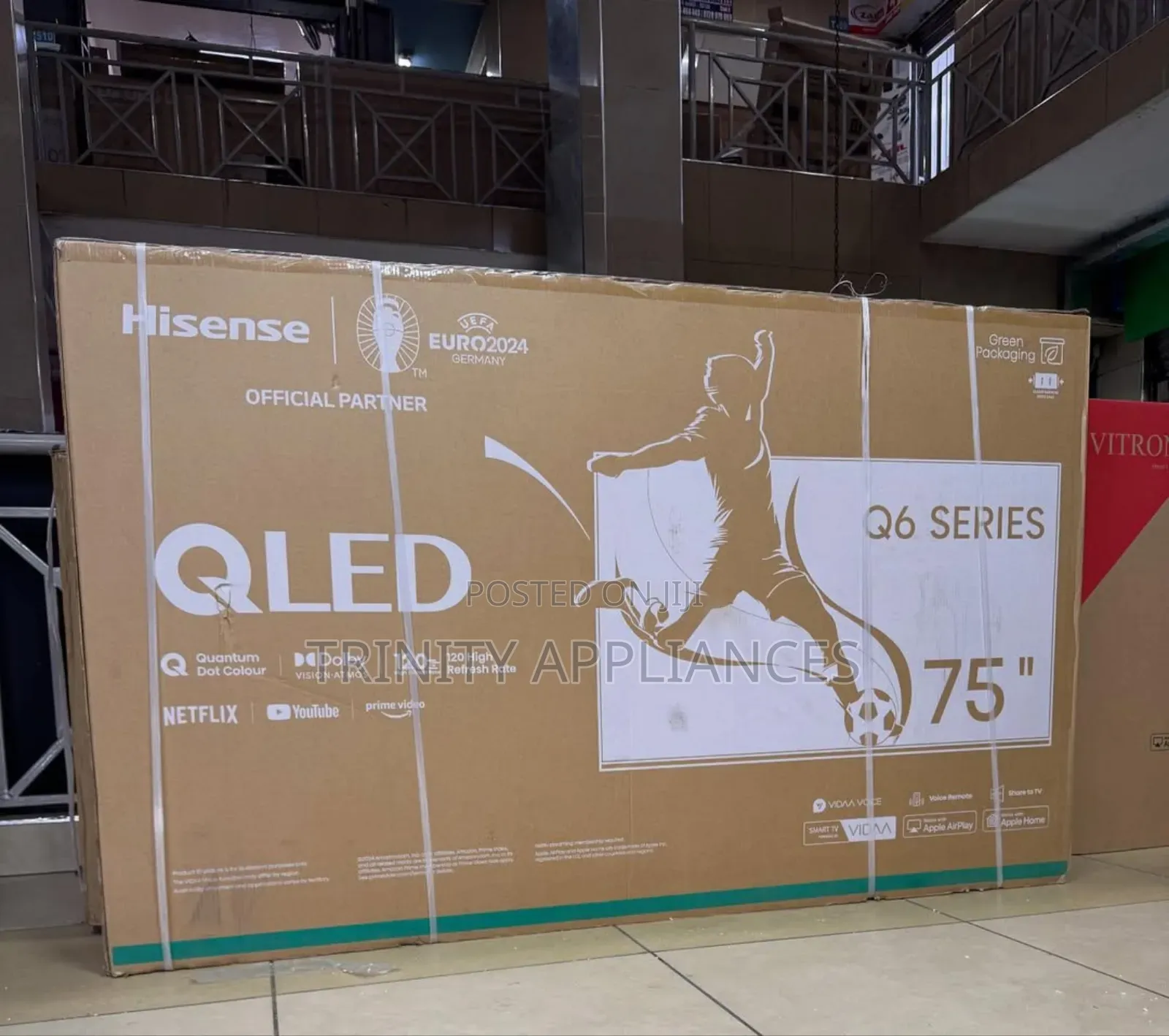 Hisense 75-Inch Qled Smart Tv Vidaa(75q6q)