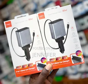Moxom 5 in 1 Gloss Car Charger Mx-Vc48