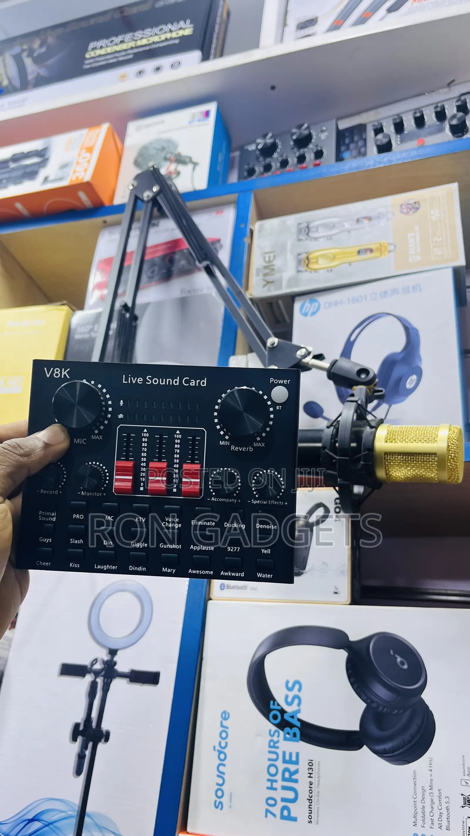 V8k Soundcard Full Set With Mic