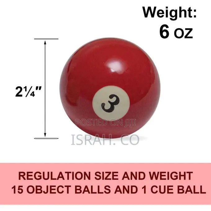 Billiard Balls Set 2-1/4" Regulation Size Pool Table Balls