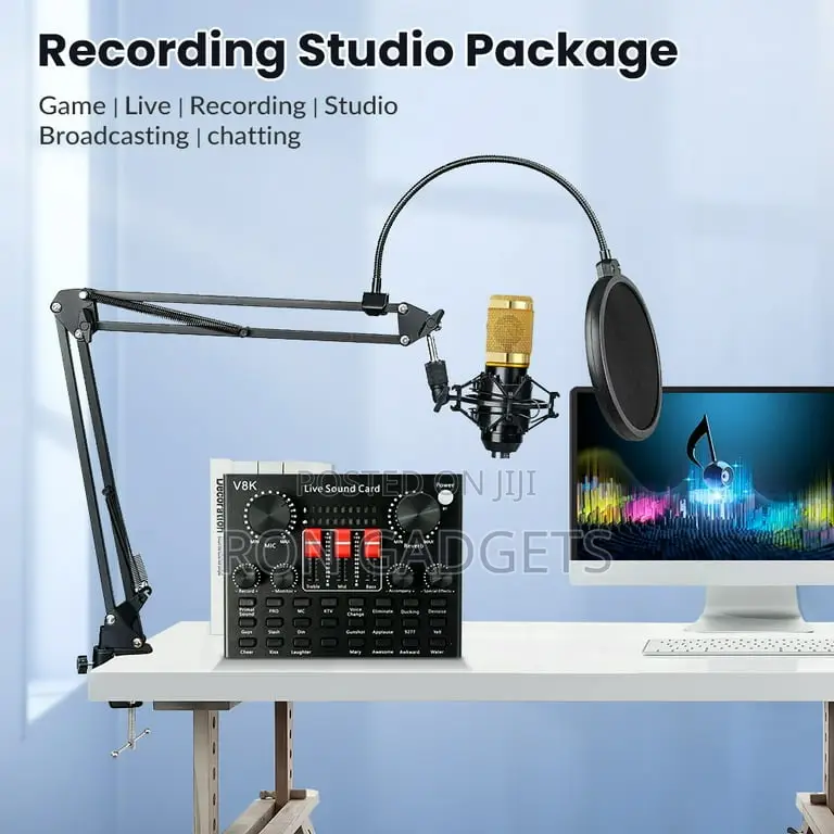 V8k Soundcard Full Set With Mic