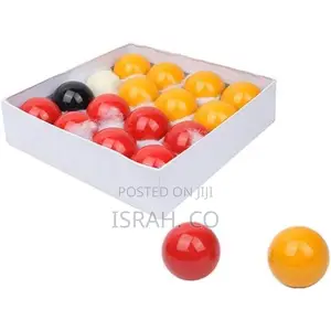 Red Yellow Black Aramith 2” Gaming Snooker Billiard Ball Set