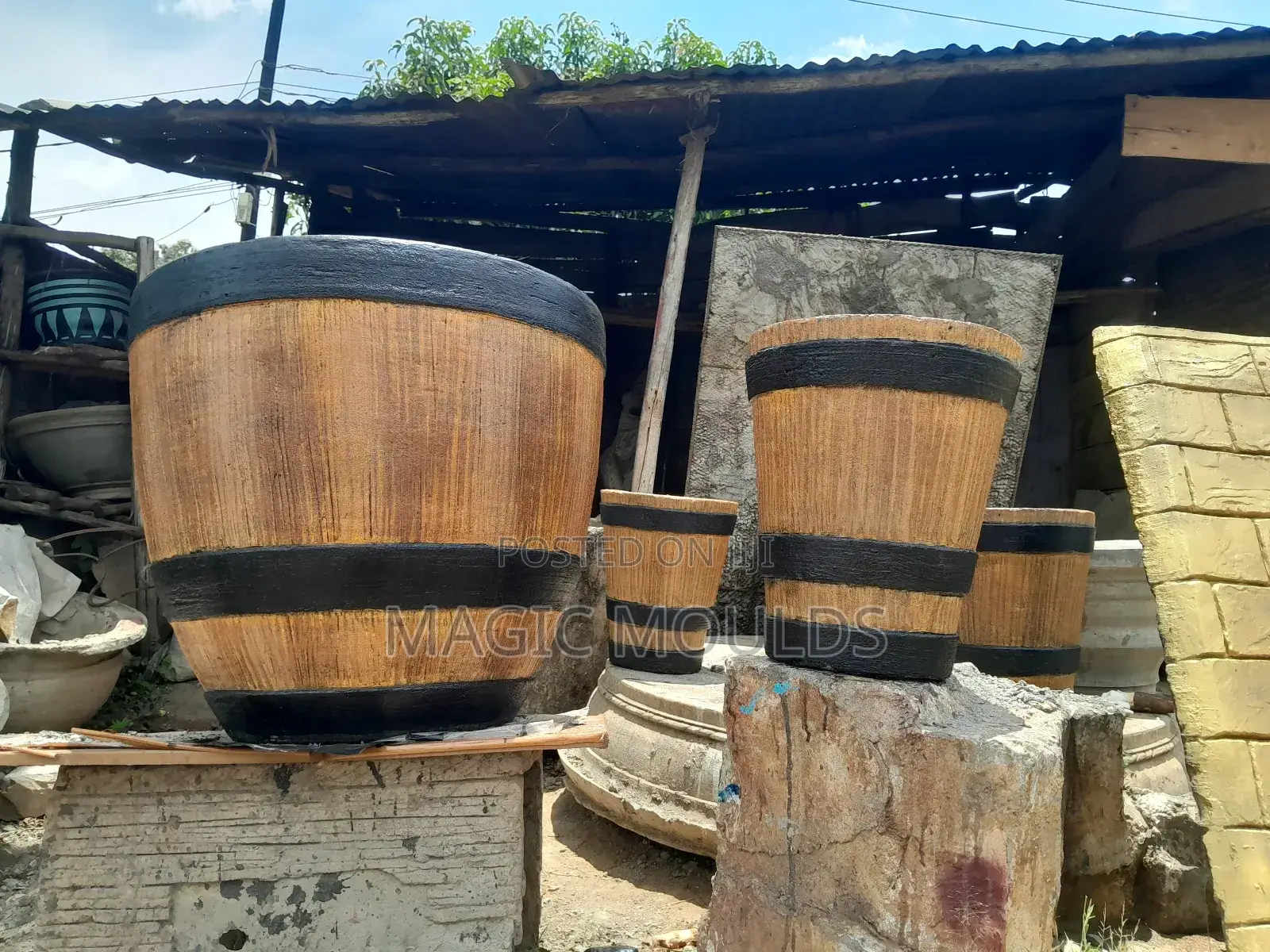 Half Wine Barrel