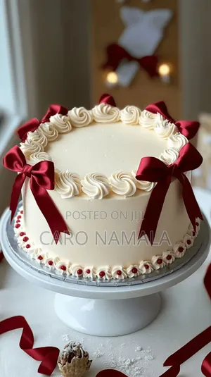 Red Ribbon Cake