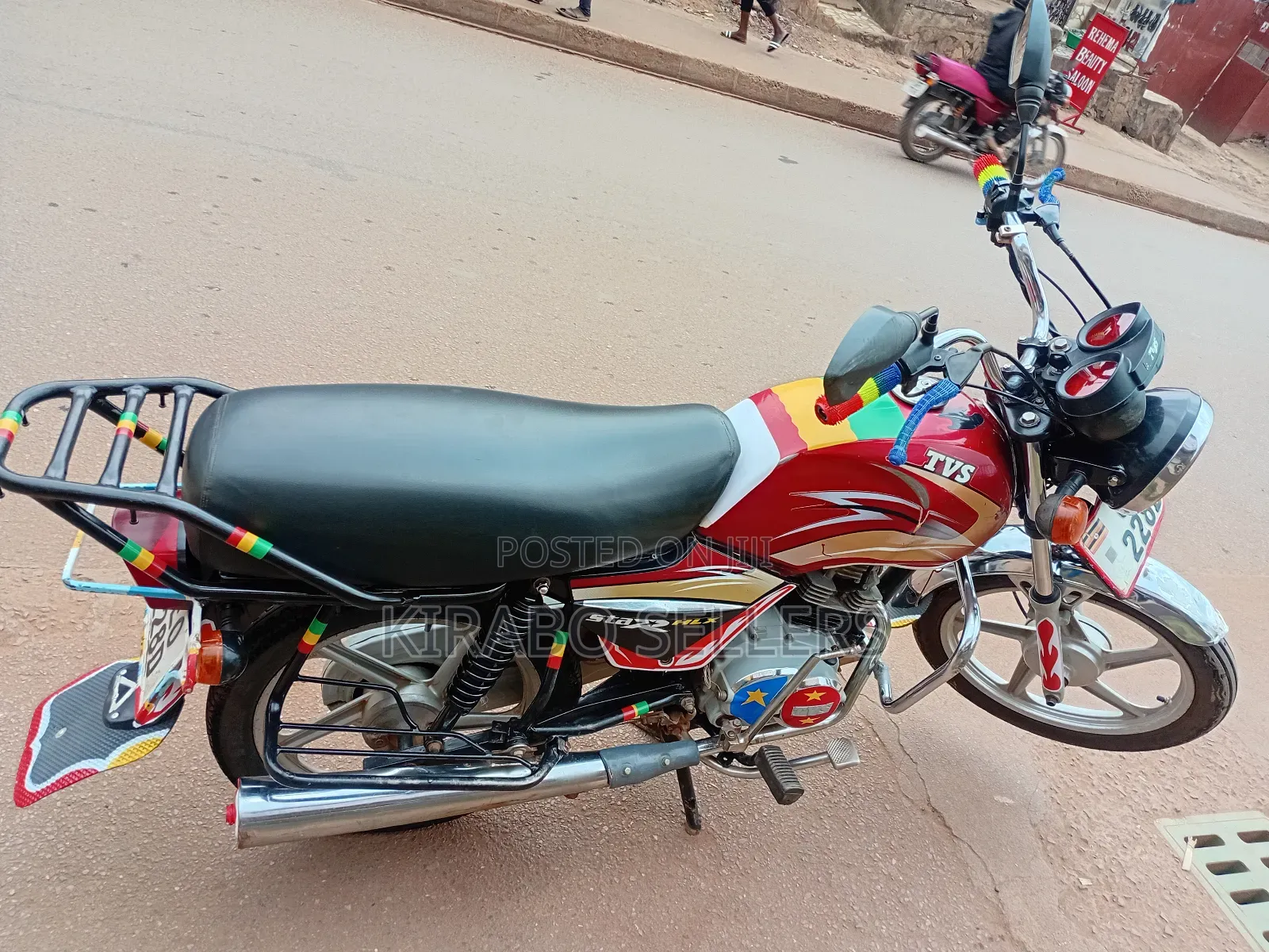 TVS XL 100 2021 Red