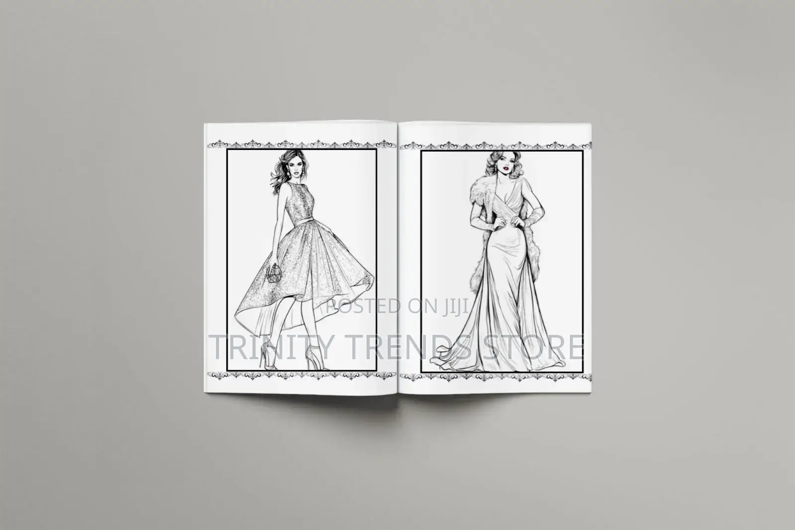 Dresses Coloring Book for Adults and Teens"