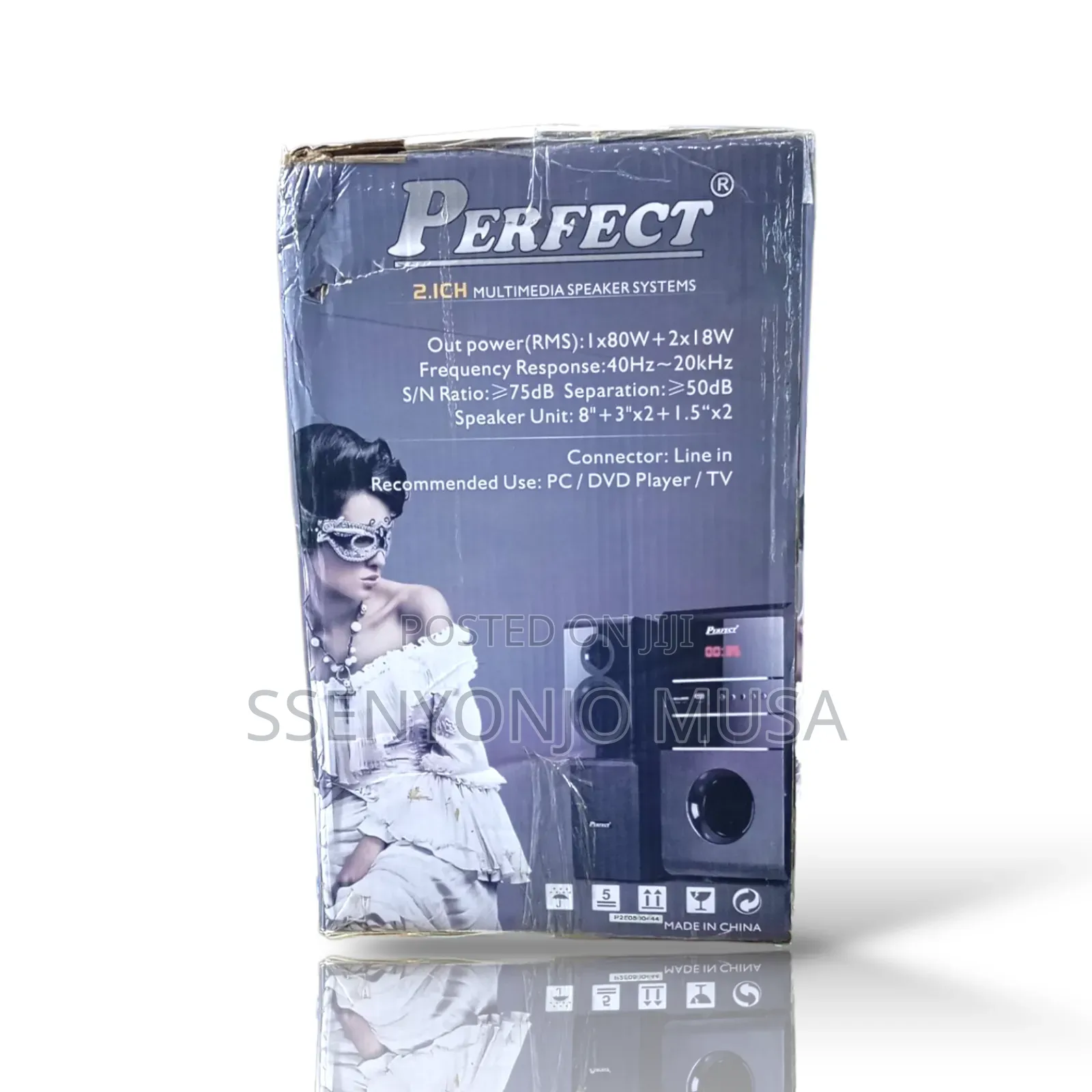 Perfect 2.1ch Multimedia Speaker System -80w Powerful Sound for Pc, Tv