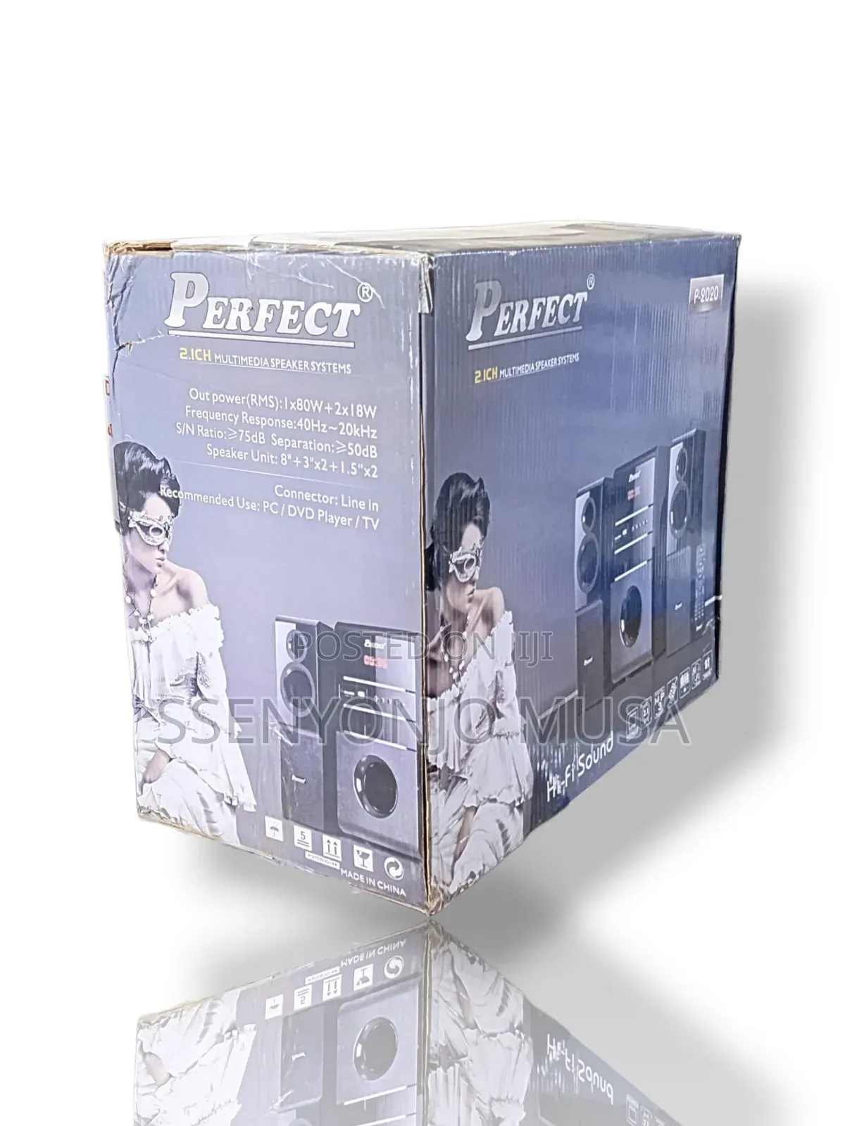 Perfect 2.1ch Multimedia Speaker System -80w Powerful Sound for Pc, Tv