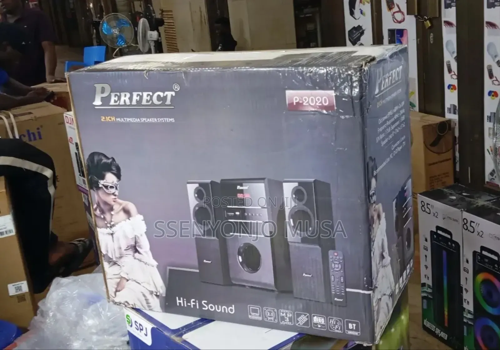 Perfect 2.1ch Multimedia Speaker System -80w Powerful Sound for Pc, Tv