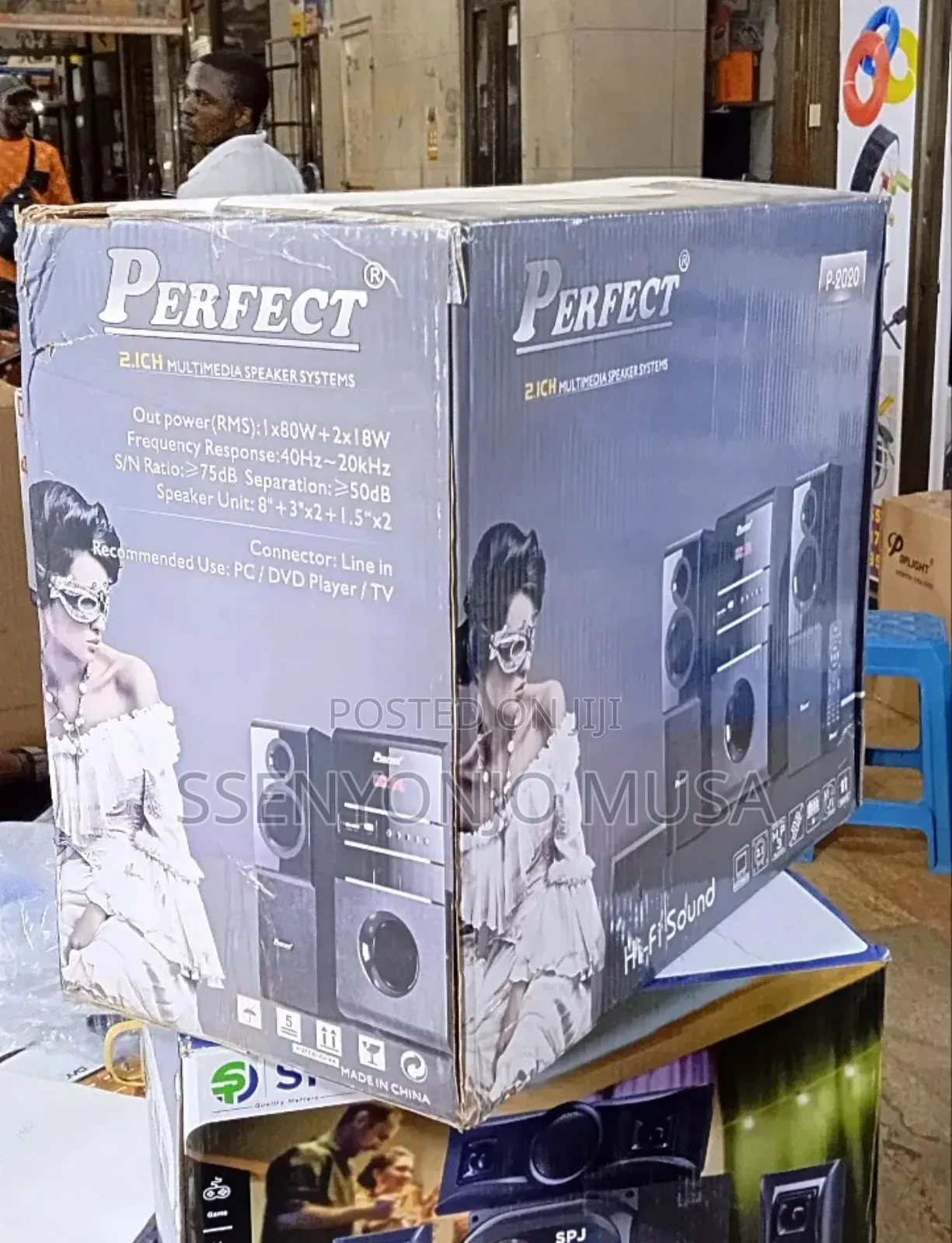 Perfect 2.1ch Multimedia Speaker System -80w Powerful Sound for Pc, Tv