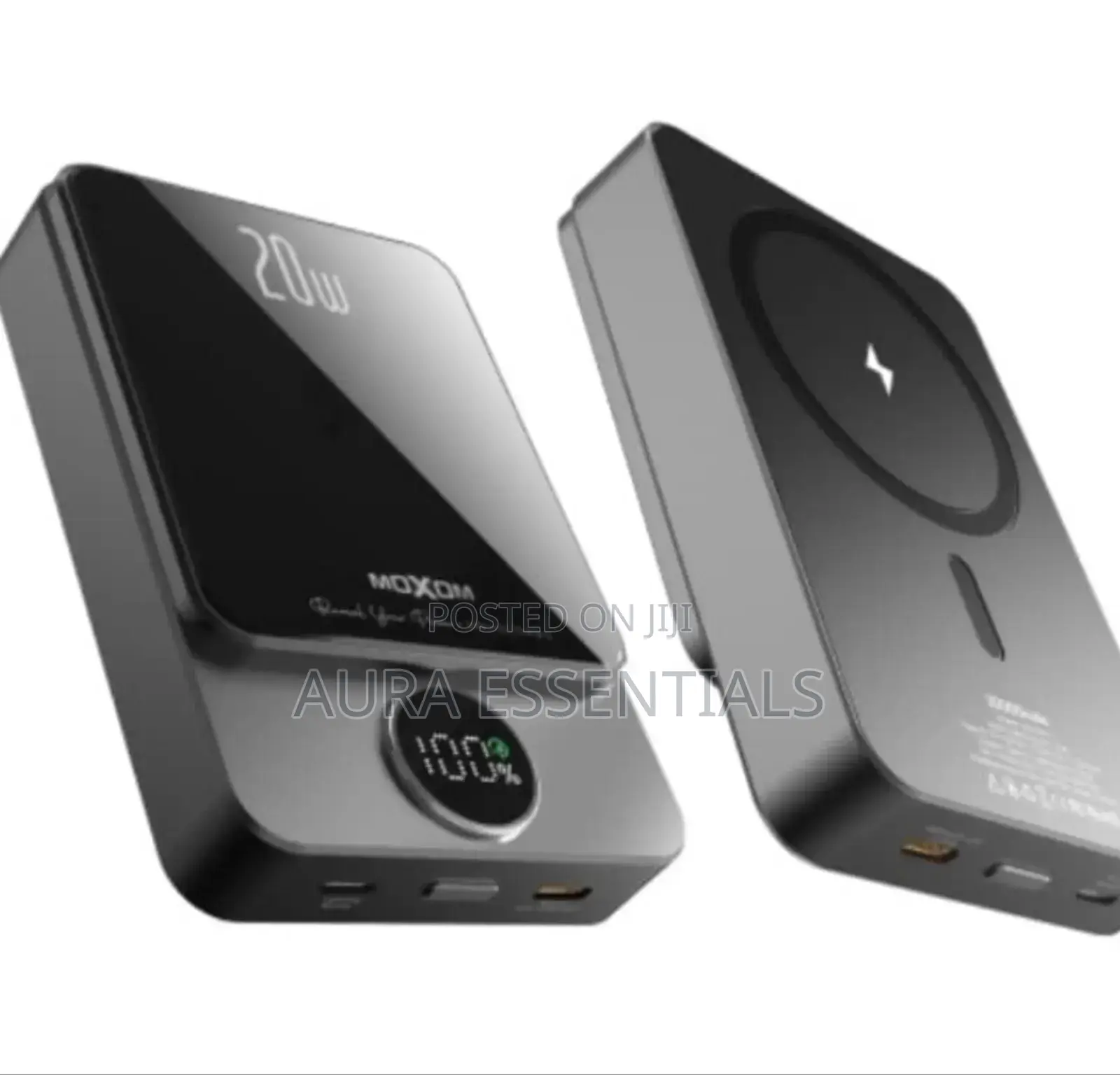 Moxom 10,000mah Wireless Magnetic & Wired Power Bank
