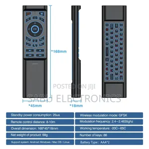 Air Remote for Android , Tv Box, Tv Stick, and Projector