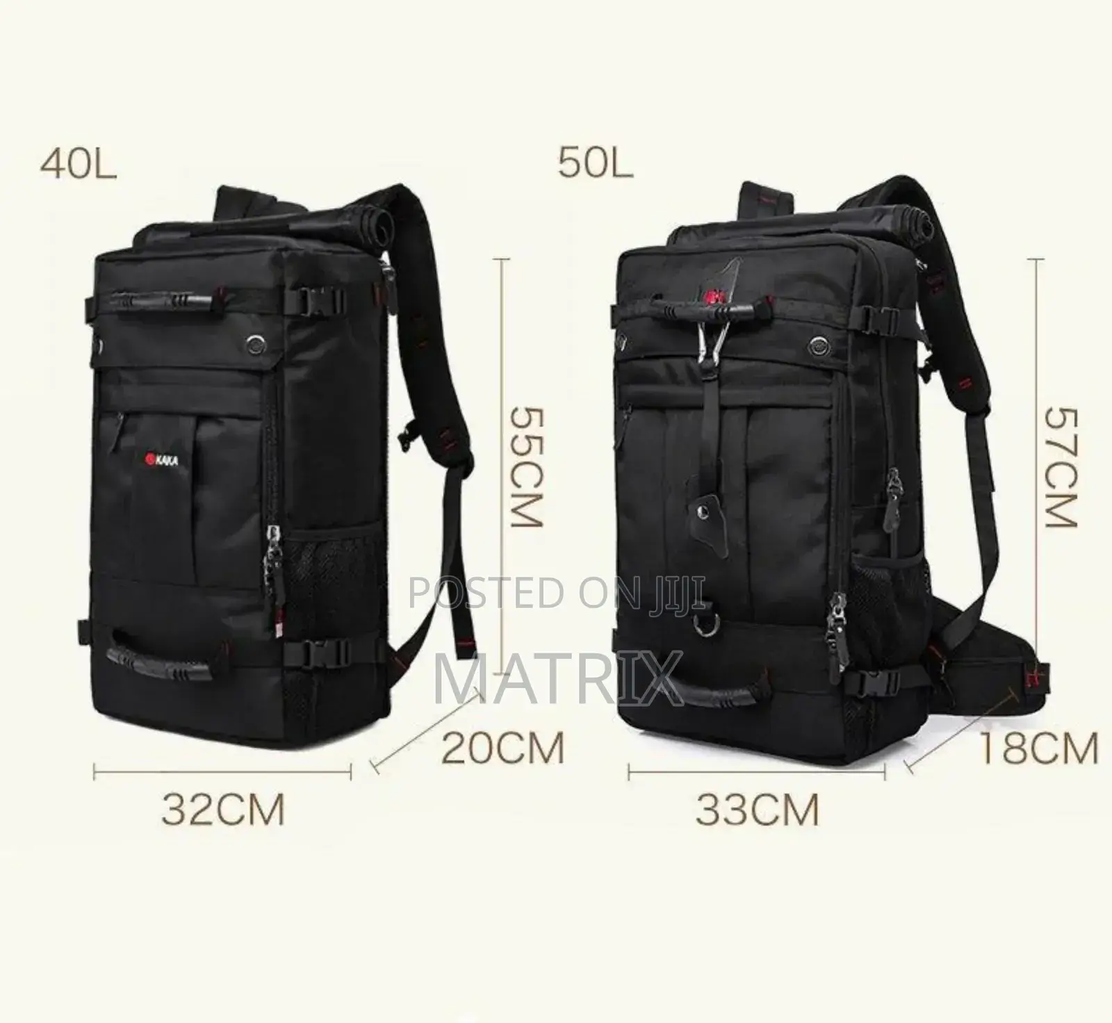 Large Travel Backpack 40l Hiking Camping Bag