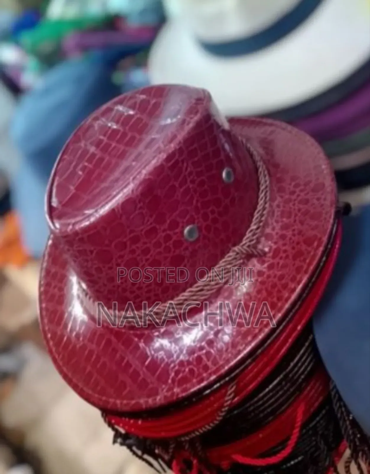 Imitation Crocodile Leather Cowboy Hat