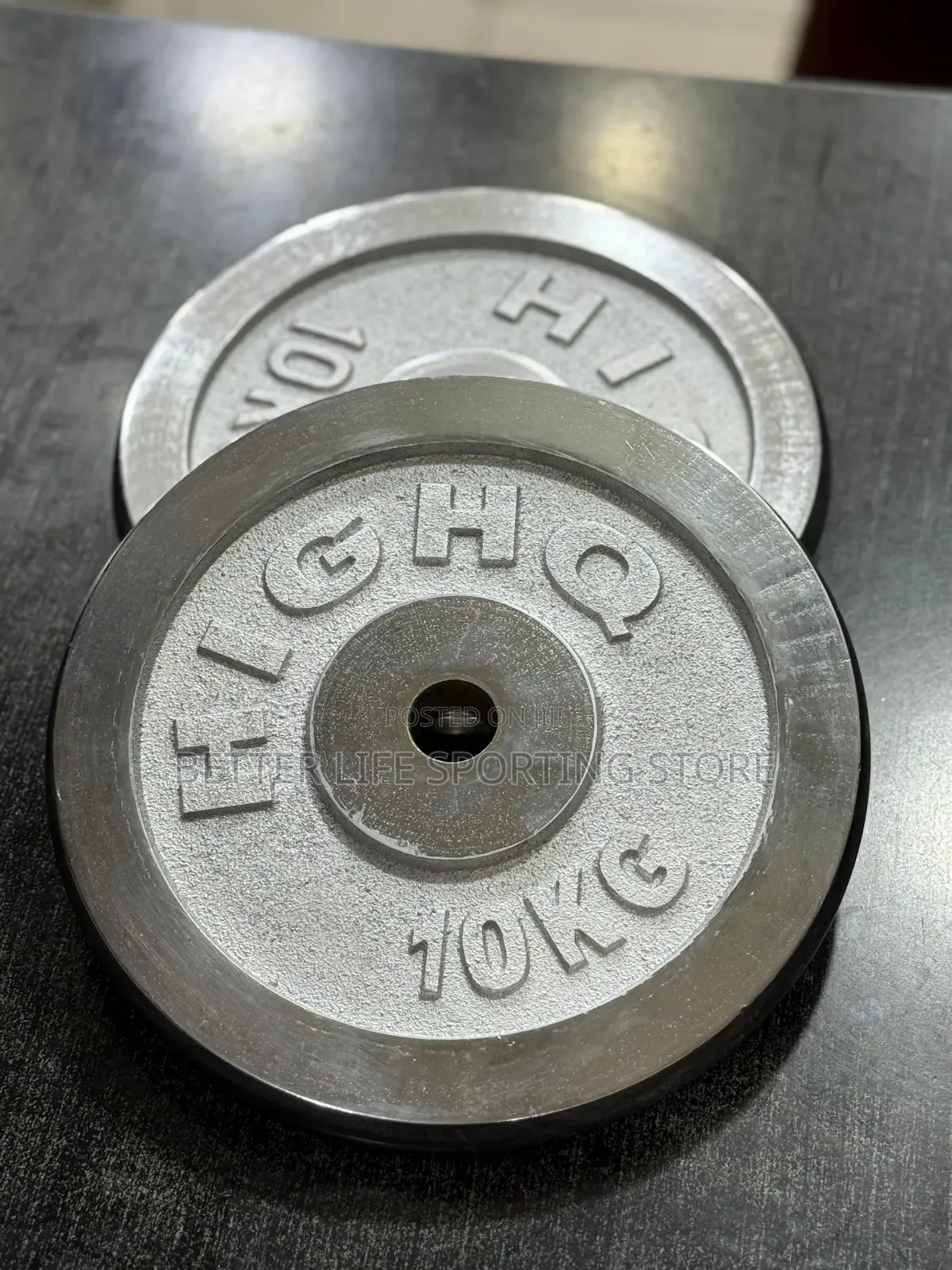 10 Kg Weight Plates Pair Silver  Type