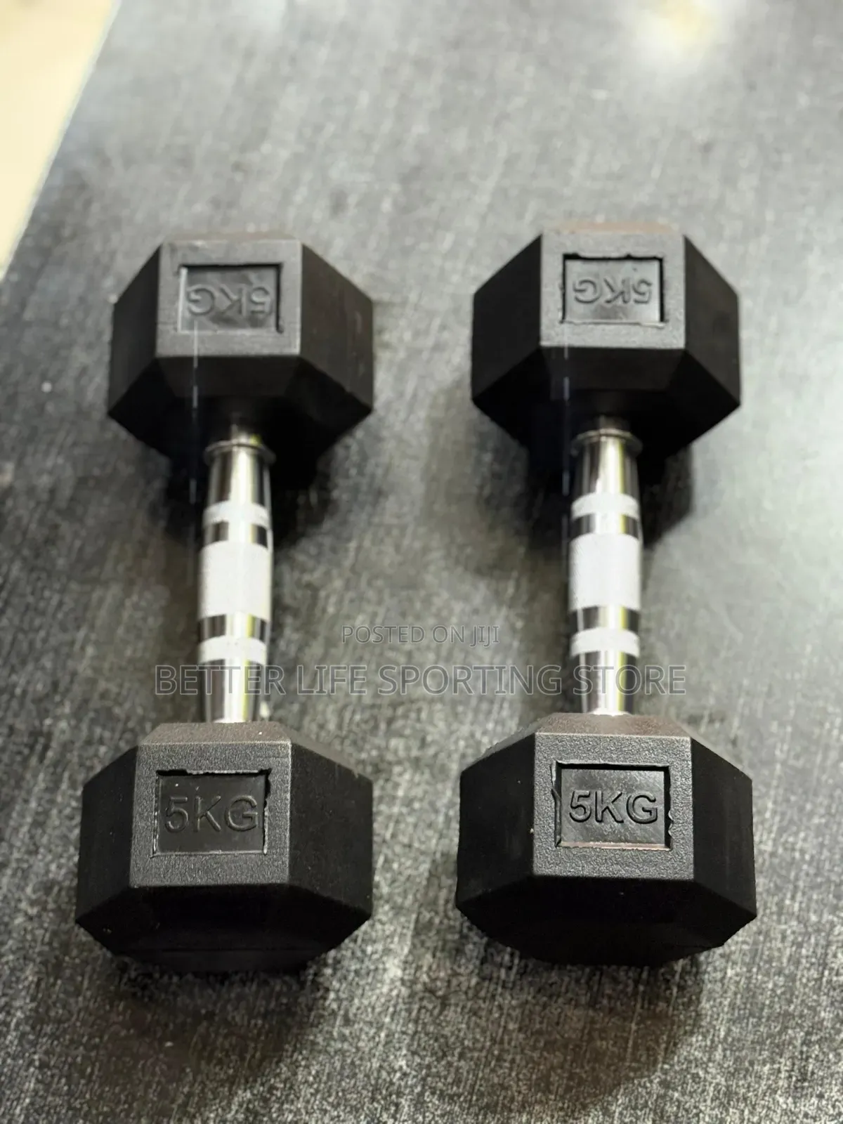5 Kg Dumbbells Pair Hexagonal Types