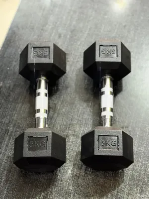 5 Kg Dumbbells Pair Hexagonal Types